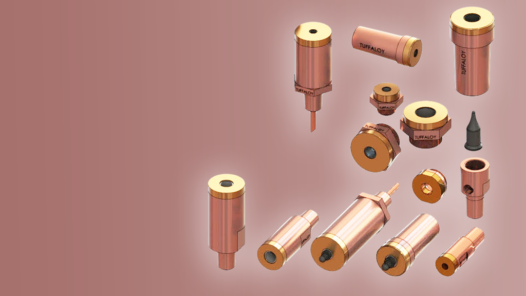 Nut and stud welding replacement parts for resistance and spot welding machines